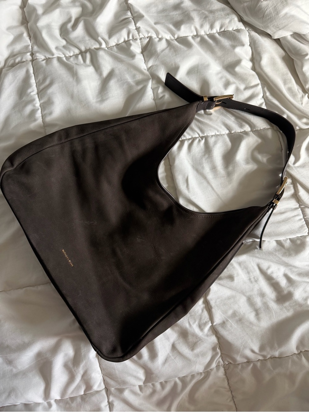 Michael Kors Brown Nolita Large Hobo Shoulder Bag